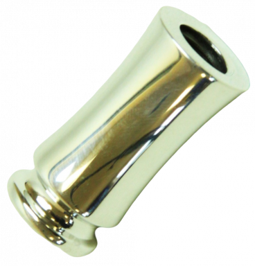 Polished Shifter Ball Collar/ Long Bullitt Style/ .75" base/ 12mm x 1.25mm